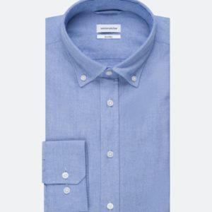 Πουκάμισο Seidensticker γαλάζιο Oxford shirt in Shaped with Button-Down-Collar 01.233032-0013
