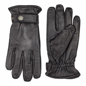 Lindbergh Ανδρικά Γάντια Δερμάτινα Lamb Aniline Leather Gloves μαύρο 30-95015