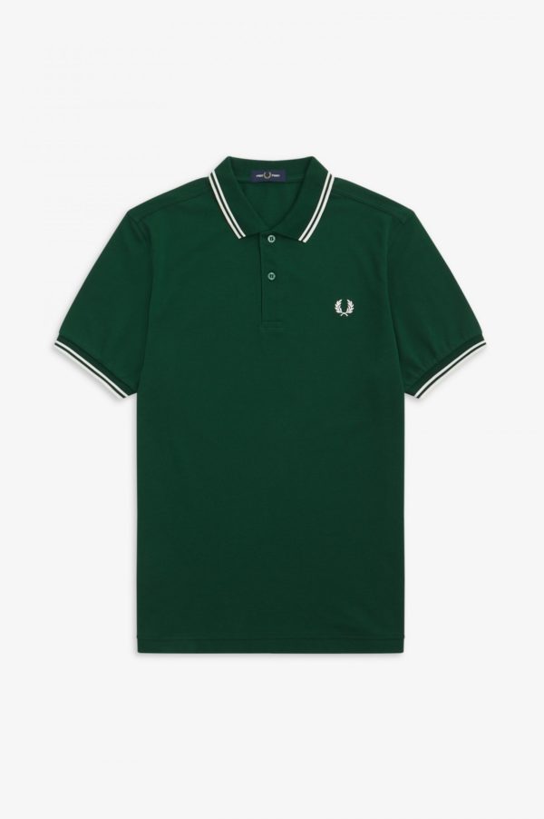 all about men ανδρικά ρούχα παπούτσια Fred Perry Ανδρική μπλούζα Polo Twin Tipped Fred Perry Shirt Ivy M3600-406