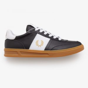Fred Perry Ανδρικά Casual παπούτσια B400 Leather Black b1288-220