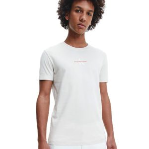 Calvin Klein Ανδρικό T-shirt Monogram Logo  Tee χακί J30J319877-ACF