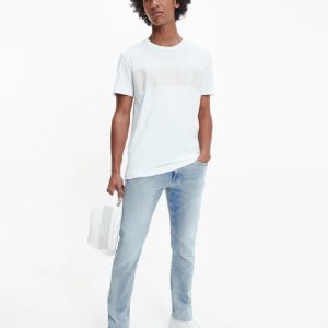 Calvin Klein Ανδρικό Παντελόνι Slim μπλε J30J320470-1AA