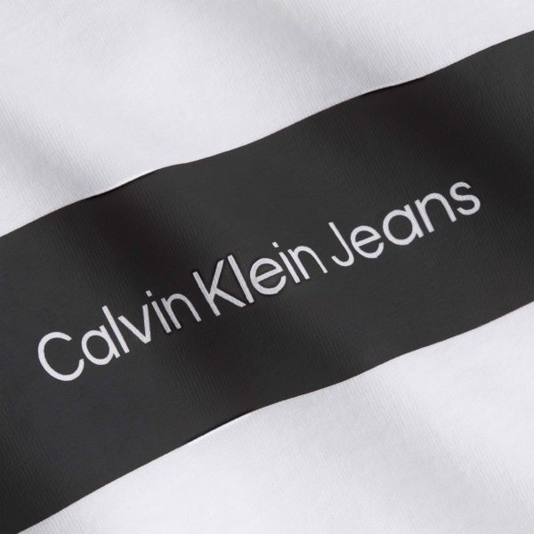 all about men ανδρικά ρούχα παπούτσια Calvin Klein Ανδρικό T-shirt Dynamic Ck Back Graphic Tee άσπρο J30J320624-YAF