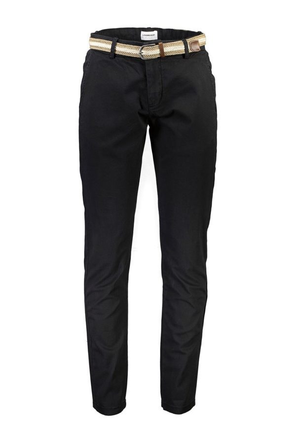 all about men ανδρικά ρούχα παπούτσια Lindbergh Ανδρικό Παντελόνι Superflex chino pants 30-005044B-Black