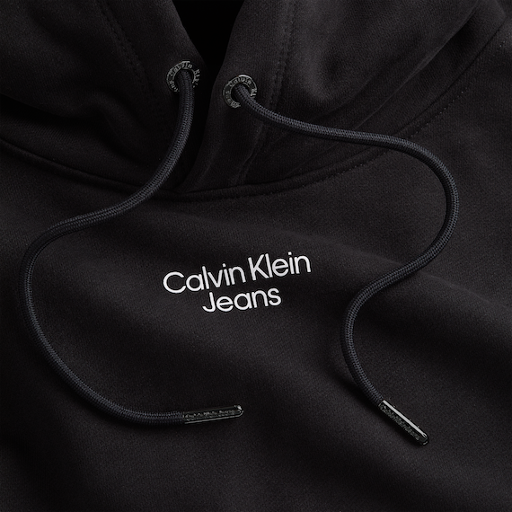 Calvin Klein Ανδρικό Φούτερ Stacked Logo Hoodie J30J320604-BEH