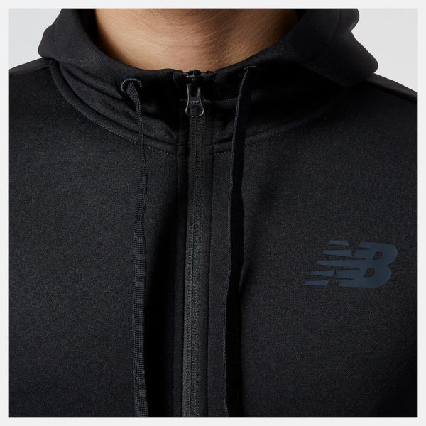 all about men ανδρικά ρούχα παπούτσια New Balance   Ζακετα Tenacity Performance Fleece Full Zip Hoodie MJ23020-BK