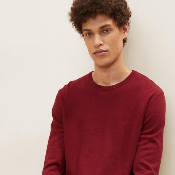 all about men ανδρικά ρούχα παπούτσια Tom Tailor Ανδρικό Φούτερ Basic Crew Neck Sweater 1027299-30315