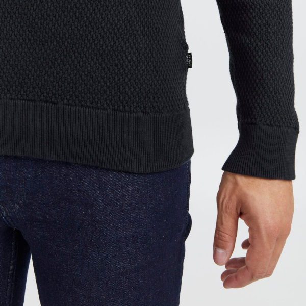 all about men ανδρικά ρούχα παπούτσια Casual Friday Ανδρικό Πουλόβερ Karlo Structured Zipper Knit 20503972-194013