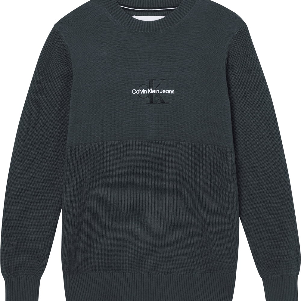 Calvin Klein Ανδρικό Πουλόβερ Monogram Logo Sweater J30J320859-L7E