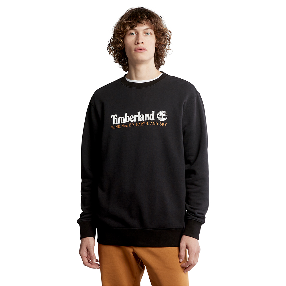 Timberland Ανδρικό Φούτερ Wind Water Earth Sky Sweatshirt Regular Black TB0A27HC-001
