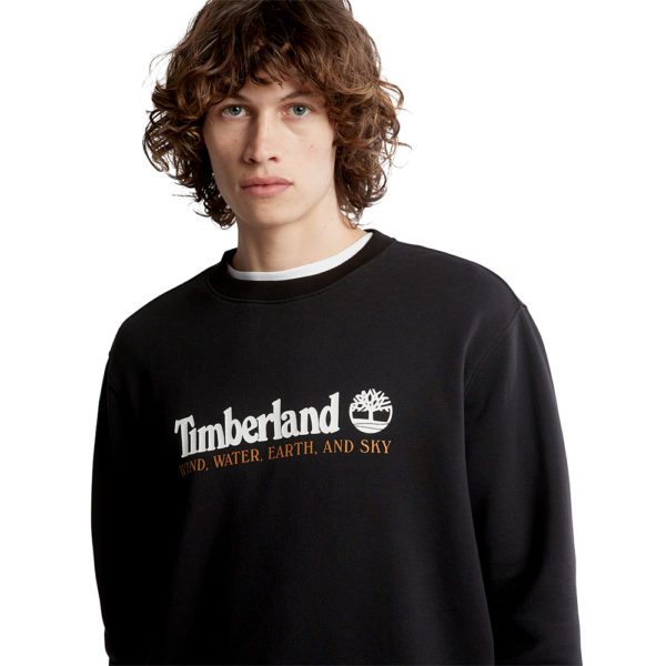 all about men ανδρικά ρούχα παπούτσια Timberland Ανδρικό Φούτερ Wind Water Earth & Sky Sweatshirt Regular Black TB0A27HC-001