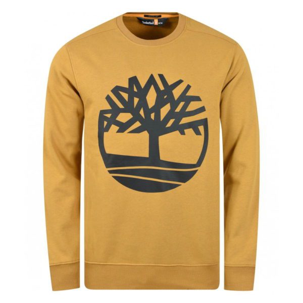 all about men ανδρικά ρούχα παπούτσια Timberland Ανδρικό Φούτερ Core Logo Crew Bb Wheat Boot-Blck TB0A2BJ8-P57