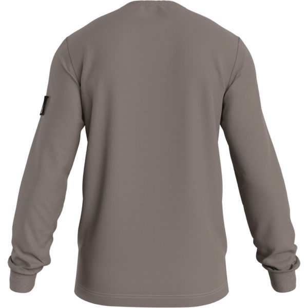 all about men ανδρικά ρούχα παπούτσια Calvin Klein Ανδρικό Φούτερ Monogram Badge Waffle Ls Tee J30J316610-A03