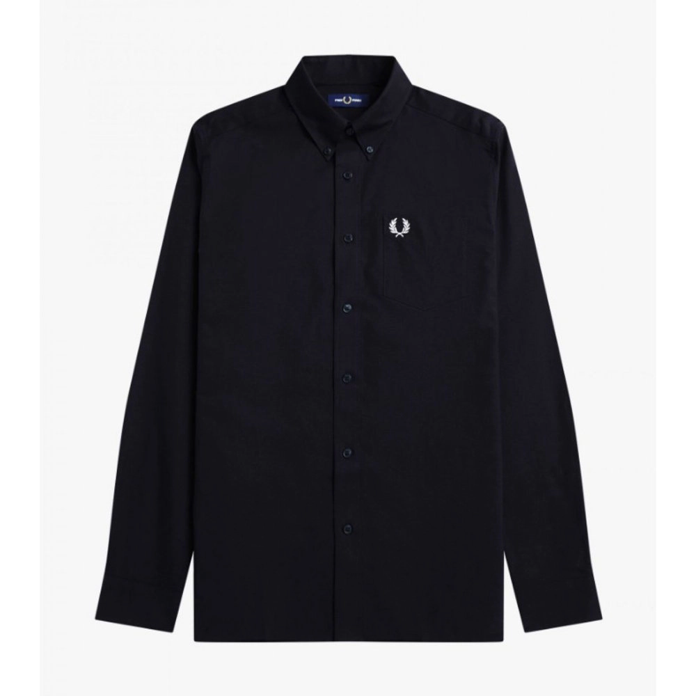 Fred Perry Ανδρικό Πουκάμισο Oxford Shirt M4686-102 μαύρο