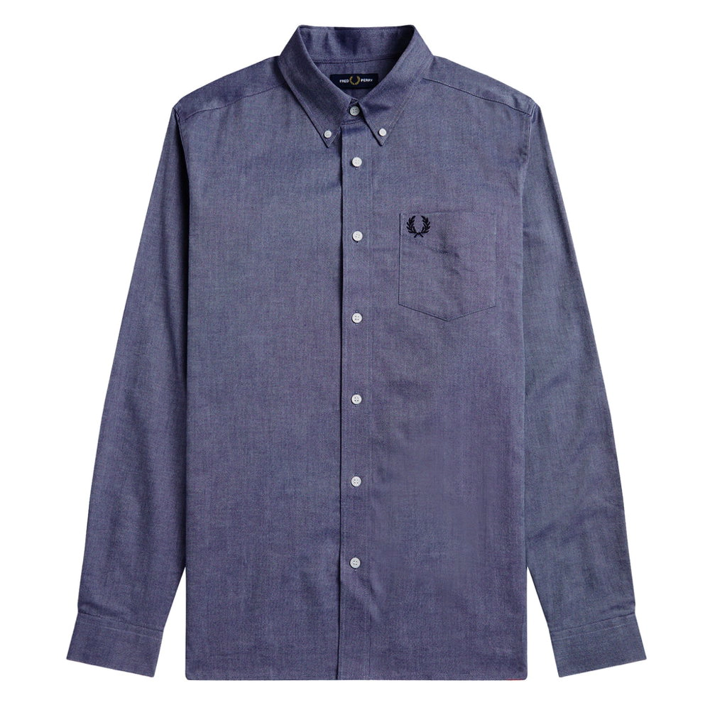 Fred Perry Ανδρικό Πουκάμισο Oxford Shirt M4686-111 111 Mid Blue
