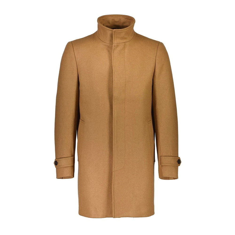 Lindbergh Ανδρικό Παλτό Recycled wool funnel neck coat 30-303023-Camel Camel