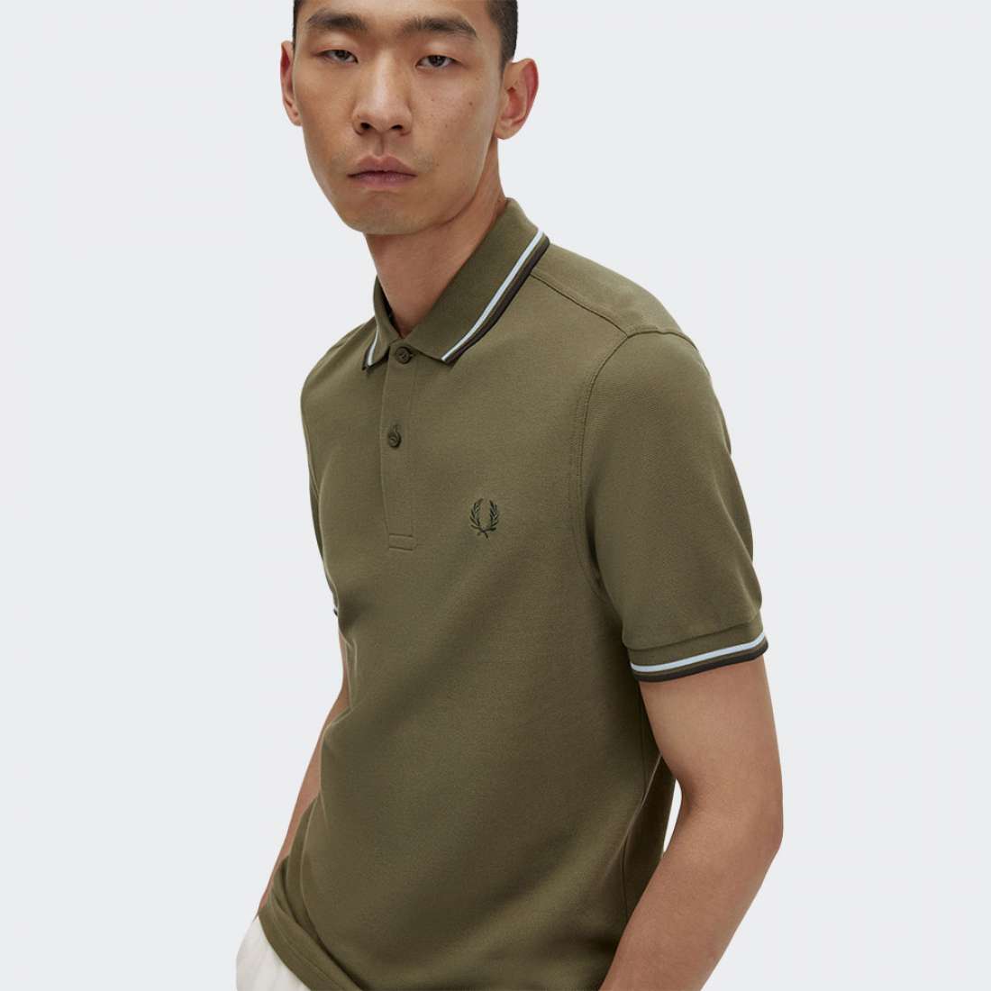 Fred Perry Ανδρική μπλούζα Polo Twin Tipped Fred Perry Shirt M3600 R67