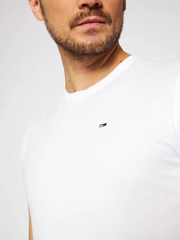 all about men ανδρικά ρούχα παπούτσια Tommy Hilfiger Ανδρικό T-shirt Tjm Original Jersey Tee DM0DM04411-100 White