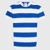 Tommy Hilfiger Ανδρικό T-shirt Tjm Rlx Bold Stripe Tee DM0DM16312-C66 Ultra Blue Stripe άσπρο μπλε ριγέ - Image 2