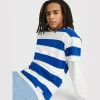 Tommy Hilfiger Ανδρικό T-shirt Tjm Rlx Bold Stripe Tee DM0DM16312-C66 Ultra Blue Stripe άσπρο μπλε ριγέ - Image 3