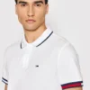 Tommy Hilfiger Ανδρικό Κοντομάνικο Polo Tjm Slim Flag Cuffs Polo DM0DM12963-YBR White - Image 4