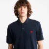 all about men ανδρικά ρούχα παπούτσια Timberland Ανδρικό Κοντομάνικο Polo Pique Short Sleeve Polo TB0A26N44-331 Dark Sapphire