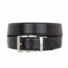 Timberland Ανδρική Ζώνη Διπλής Όψης 35mm Rev Bkl Classic Belt TB0A1BXX-968 Μαύρο-Καφέ Σκούρο