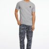 Lindbergh Ανδρικό T-shirt Με Σχέδιο Christmas 30-400257 Γκρι - Image 6