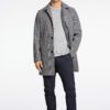 Lindbergh Ανδρικό Παλτό Slim Fit 30-303040 Γκρι Μελανζέ - Image 5