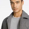 Lindbergh Ανδρικό Παλτό Slim Fit 30-303040 Γκρι Μελανζέ - Image 2
