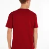 Tommy Hilfiger Ανδρικό T-shirt Tjm REG BADGE Tee Ext DM0DM17995-XMO Magma Red - Image 3