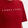 Tommy Hilfiger Ανδρικό T-shirt Tjm Linear Logo Tee Ext DM0DM17993-XMO Magma Red - Image 4