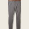 Tom Tailor Ανδρικό Chino Παντελόνι Slim Chino With Belt 1008253-10952 Castlerock Grey - Image 2