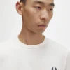 Fred Perry Ανδρικό T-Shirt Ringer M3519 R96 Ecru - Image 3