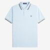 Fred Perry Ανδρική μπλούζα Polo Twin Tipped Fred Perry Shirt M3600 V02 Light Smoke / Warm Grey / Carrington Brick - Image 5