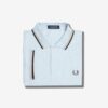 Fred Perry Ανδρική μπλούζα Polo Twin Tipped Fred Perry Shirt M3600 V02 Light Smoke / Warm Grey / Carrington Brick - Image 6