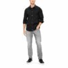 Calvin Klein Ανδρικό Πουκάμισο Stretch Slim Fit J30J324614-BEH Ck Black - Image 4