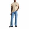 Calvin Klein Ανδρικό T-shirt J30J324679-AAT Warm Sand - Image 4