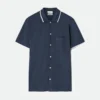 GAS Jeans Ανδρικό Πικέ Πουκάμισο Ralph-R Open Knitted Solid Piquet 0194 - Image 4