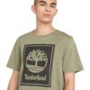 Timberland Ανδρικό T-shirt Stack Logo Short Sleeve Tee Regular TB0A5WQQ-CN8 Casel Ear/Black - Image 3