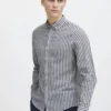 Casual Friday Ανδρικό Πουκάμισο CFAnton LS BD Striped Linen ML 20504974-194013