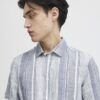 Casual Friday Ανδρικό Λινό Κοντομάνικο Πουκάμισο CFAnton SS Linen Striped Shirt 20505068-193923 - Image 6