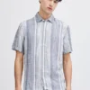 Casual Friday Ανδρικό Λινό Κοντομάνικο Πουκάμισο CFAnton SS Linen Striped Shirt 20505068-193923