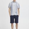 Casual Friday Ανδρικό Λινό Κοντομάνικο Πουκάμισο CFAnton SS Linen Striped Shirt 20505068-193923 - Image 4