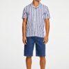 Lindbergh Ανδρικό Λινό Πουκάμισο Relaxed fit 30-203321 Navy - Image 3