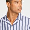 Lindbergh Ανδρικό Λινό Πουκάμισο Relaxed fit 30-203321 Navy - Image 4
