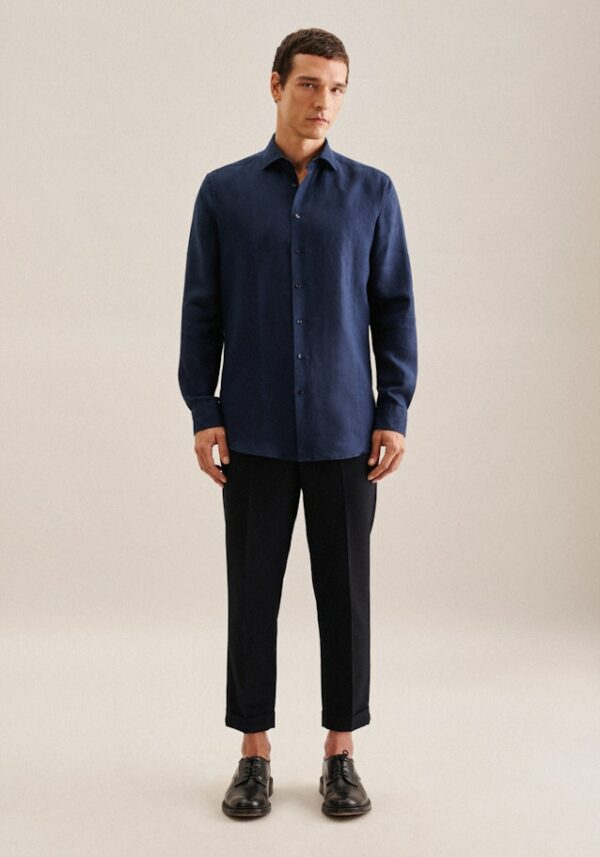 Seidensticker Ανδρικό Πουκάμισο Business Shirt in Regular with Kent-Collar 01.143560-18 - Image 5