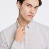 Lindbergh Ανδρικό Λινό Πουκάμισο Slim fit 30-203344 Lt Stone - Image 4