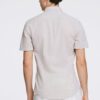Lindbergh Ανδρικό Κοντομάνικο Λινό Πουκάμισο Slim fit 30-203345A Lt Stone - Image 3