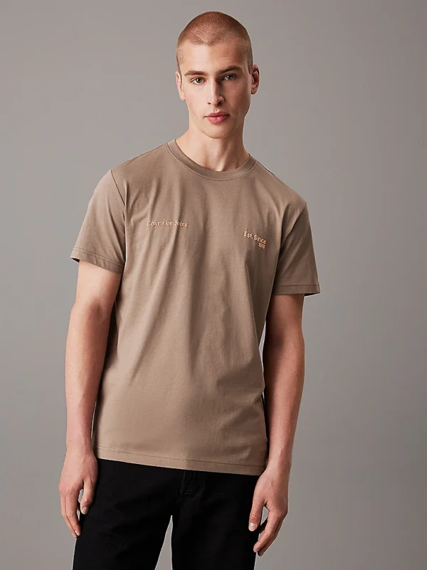 Calvin Klein Ανδρικό T-shirt J30J326867-PAV Brindle